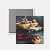 BADASS COOKIER Drôle Cadeaux Citation MAGNET (Recto/Verso)