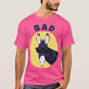Badass Donkey Grappige Pun Graphic Nieuwigheid Ver T-shirt