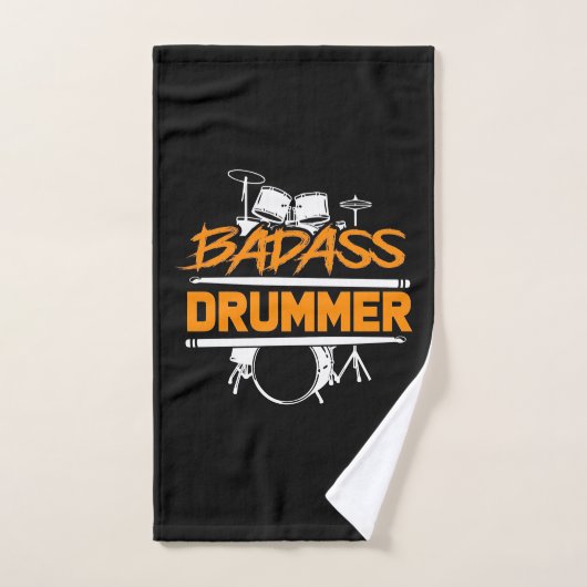 Badass Drummer Handdoek (Handdoek)