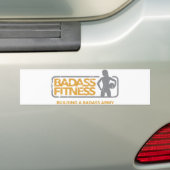 Badass Fitness Bumpersticker (Op auto)