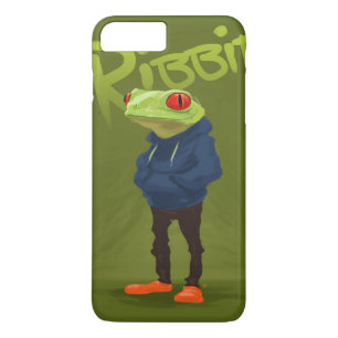 Badass Frog Ribbit iPhone 8 Plus / 7 Plus Hoesje