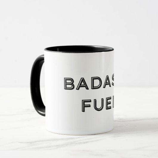 Badass Fuel Funny Humor Mok (Voorkant links)