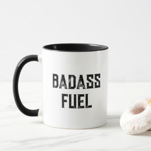 Badass Fuel Funny Typography Minimalistische koffi Mok