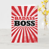 Badass Funny Boss Kaart (Gele Bloem)