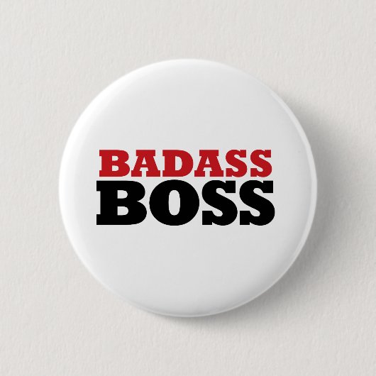 Badass Funny Boss Ronde Button 5,7 Cm (Voorkant)