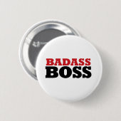 Badass Funny Boss Ronde Button 5,7 Cm (Voorkant /achterkant)