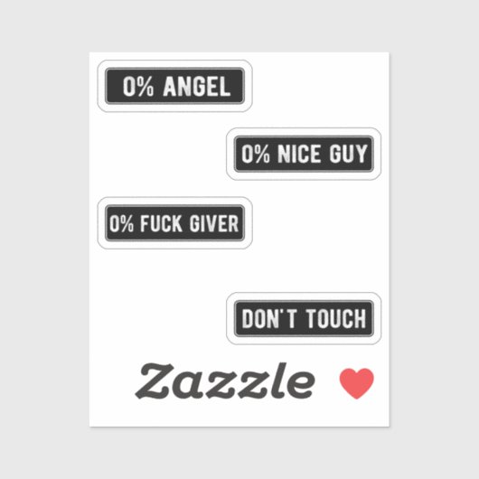 Badass Funny Helmet Stikers Pack II Sticker (Vel)