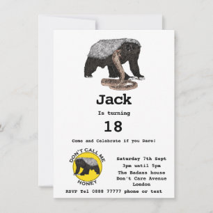 Badass Honey Badger Fearless 18th Birthday Party