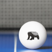 Badass Honey Badger Fearless Attitude Animal Art Pingpongballen (Net)