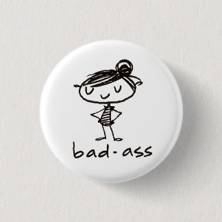 badass-knop ronde button 3,2 cm