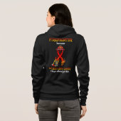 Badass Life Saver...brandweerman Hoodie (Achterkant volledig)