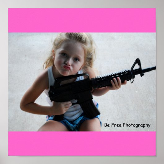 Badass Little Girl Poster (Voorkant)