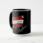 Badass Mama Personnalisé Café Mug (Devant gauche)