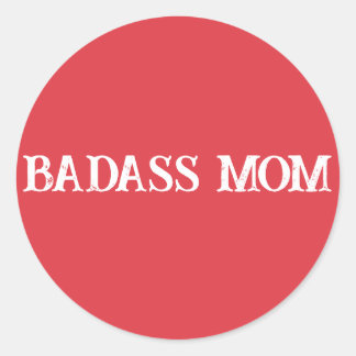 Badass mama ronde sticker