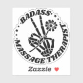 Badass Massage Therapist Sticker (Vel)