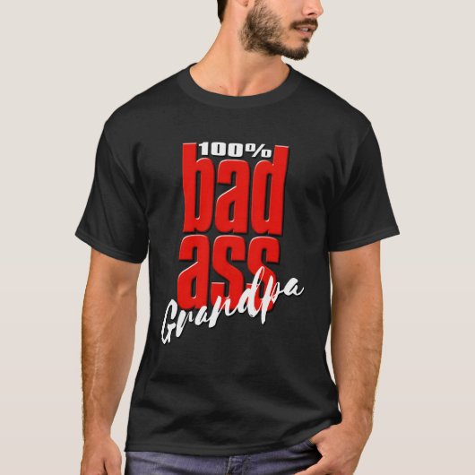 Badass Opa Uniek Grootvader Cadeau T-shirt (Voorkant)