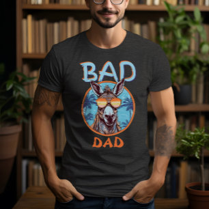 Badass Pap Cool Trippy Donkey Zonnebril Grappige P T-shirt