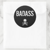 BADASS RONDE STICKER (Tas)