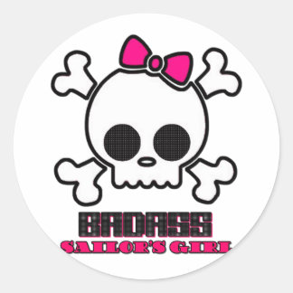 Badass Sailor's Girl Ronde Sticker