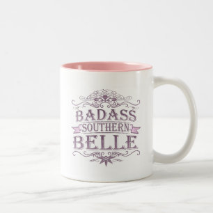 Badass Southern Bell (Banner) Tweekleurige Koffiemok