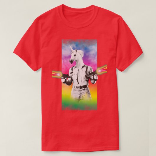 Badass Unicorn Essential T-shirt (Design voorkant)