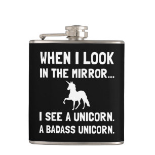 Badass Unicorn Heupfles