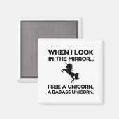 BADASS UNICORN MAGNEET (Voorkant / Achterkant)