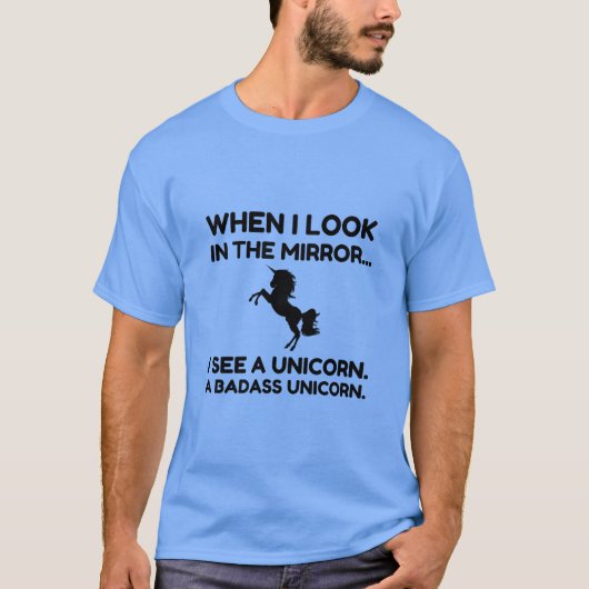 BADASS UNICORN T-SHIRT (Voorkant)