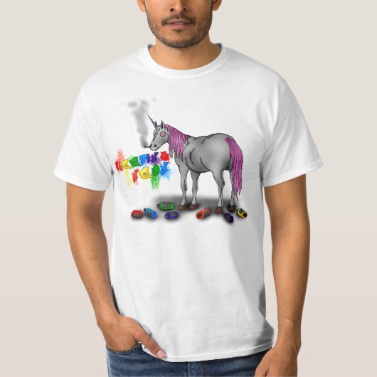 Badass Unicorn T-Shirt (Voorkant)
