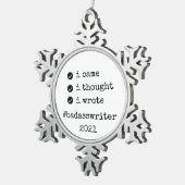 badasswriter tree ornament - ik schreef : (Rechts)