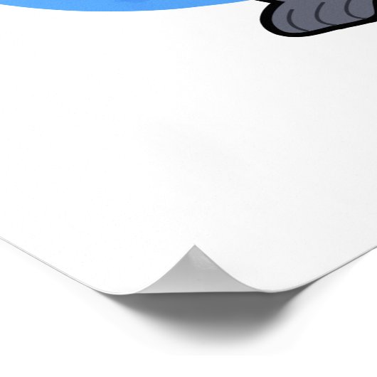 Badboon Funny Bad Baboon Pun Poster (Hoek)