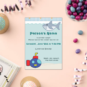 Baddertijd Fancies Baby Shower Acryl Uitnodigingen