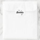Baddie Ronde Sticker (Tas)