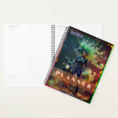 Baddie Unicorn Biker Planner (Devant avec enveloppe)