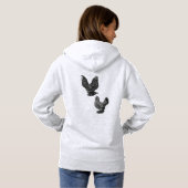 BADE (donker) unisex Basic Hooded Sweatshirt (Achterkant volledig)