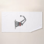 Badehandtuch mit Kran-Design Badhanddoek (Badhanddoek)