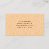 Badehond voor groomers visitekaartje (Achterkant)