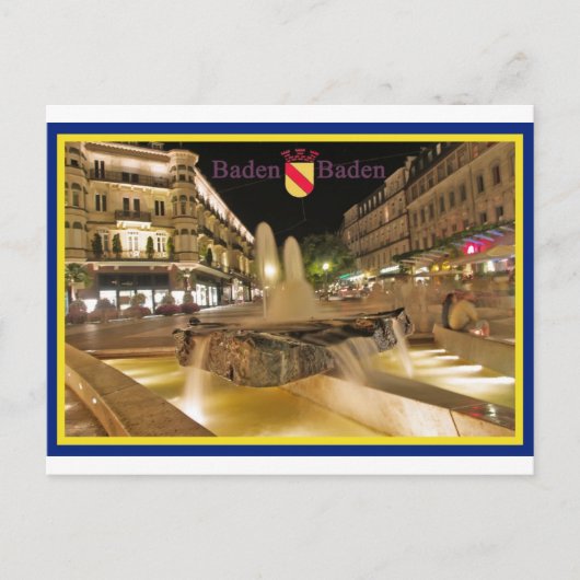 Baden-Baden Ansichtskarte Briefkaart (Voorkant)