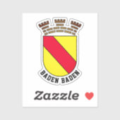 Baden Baden-wapen - DUITSLAND Sticker (Vel)