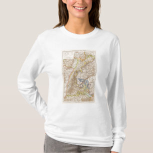 Baden Duitsland Atlas Map T-shirt