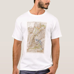 Baden Duitsland Atlas Map T-shirt