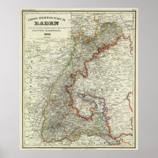 Baden, Duitsland Poster (Voorkant)