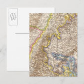 Baden Germany Atlas Map Briefkaart (Voorkant / Achterkant)