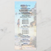 Baden in het Ocean St. George Wedding Programme Programma (Achterkant)