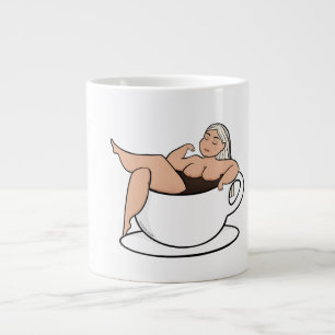 Baden in koffie - Schattigee en bochtige mok
