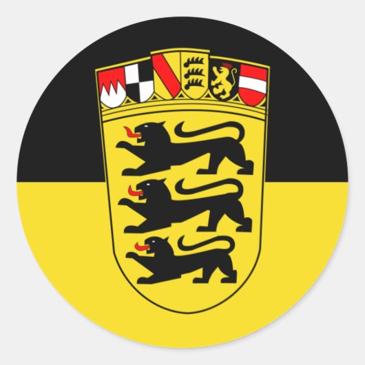 Baden-Württemberg Ronde Sticker (Voorkant)