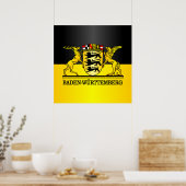 Baden-Wurttemberg Wappen Poster (Keuken)
