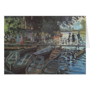 Badenden bij La Grenouillère door Claude Monet
