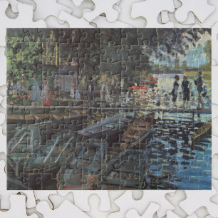 Badenden bij La Grenouillère door Claude Monet Legpuzzel