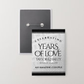 Badge 11ème anniversaire de Mariage en acier (Recto/Verso)